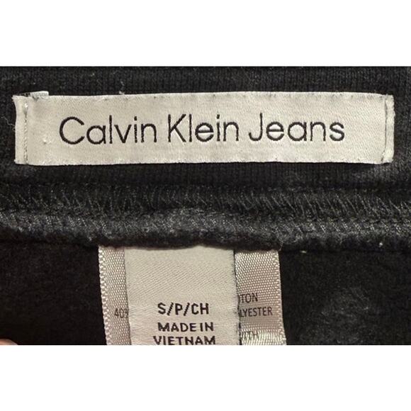 Calvin Klein Jeans Women's Black Jogger Sweatpants with Rose Gold Logo - Size S - Picture 5 of 9